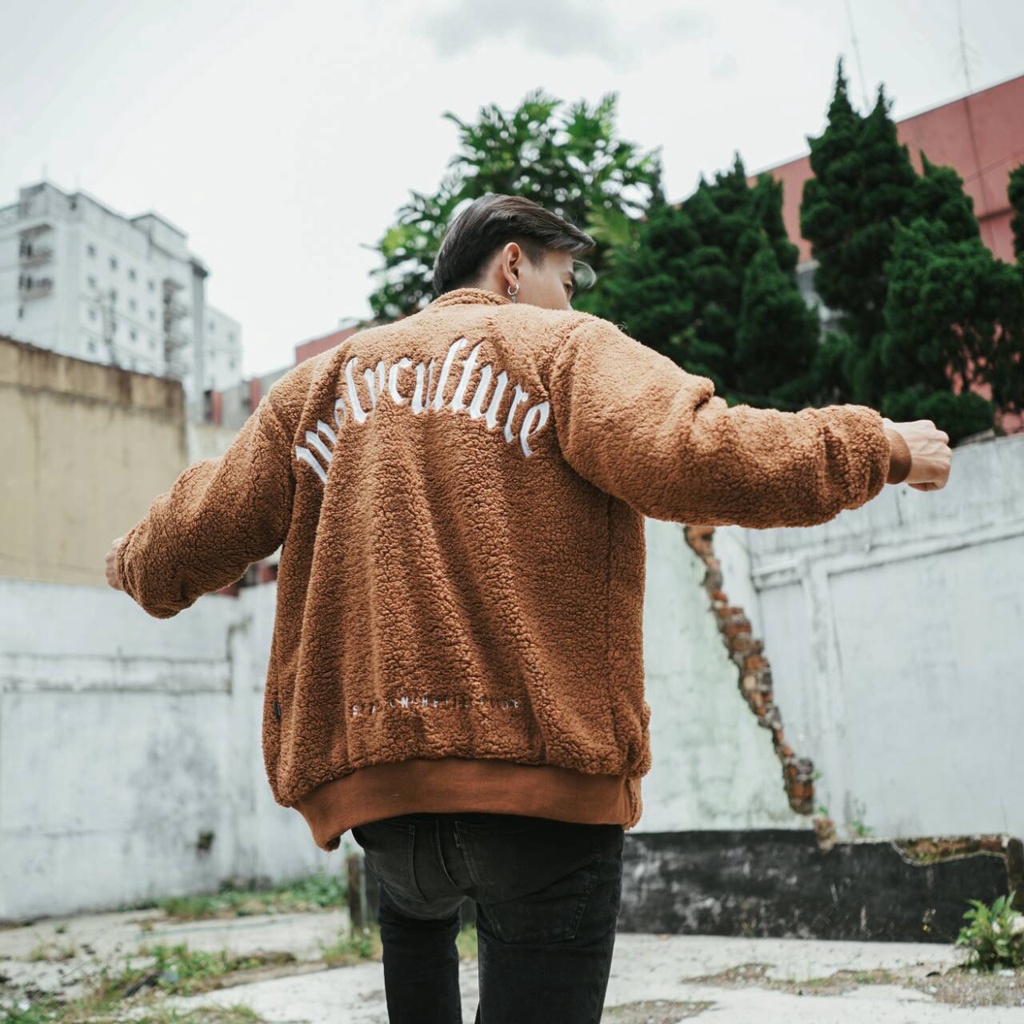 Grey - Jaket Sherpa Wolv Culture Original Wolv
