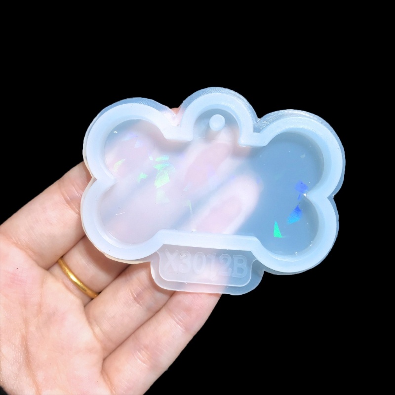 Siy Cetakan Resin Bentuk Tulang Anjing Bahan Silikon Dengan Lubang Untuk Gantungan Kunci