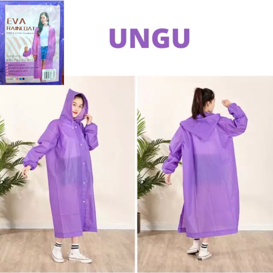 IC JAS HUJAN EVA STELAN PRIA WANITA MANTEL JAS HUJAN KARET PRIA WANITA  -JAKET HUJAN STELAN DEWASA - JAS HUJAN DEWASA STELAN RAINCOAT