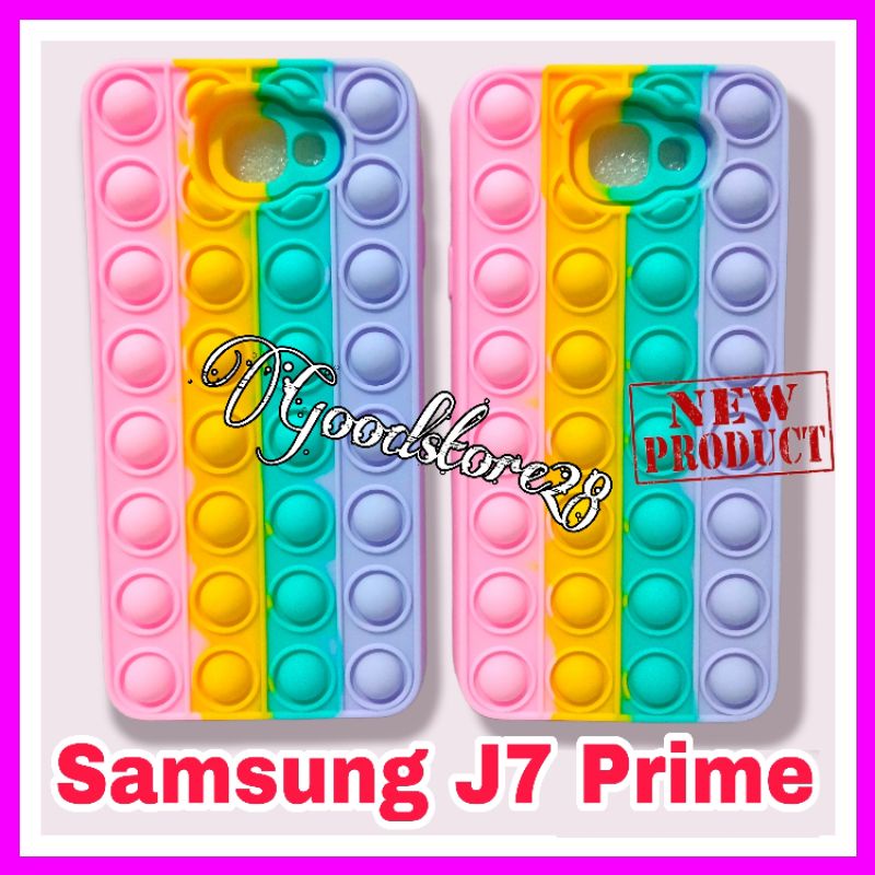 Casing Samsung J7 Prime Case Pop It 3D Rainbow Softcase Lembut Tebal Popit Terbaik
