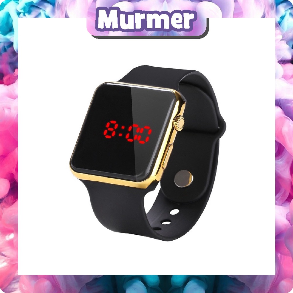 MurmerOfficial LED Watch - Jam Tangan Digital Pria &amp; Wanita - Strap Rubber JT053