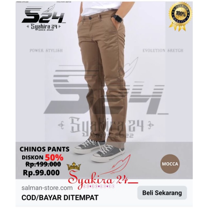 SYAKIRA24 CELANA PANJANG CHINO STREET POWER REVOLUTION