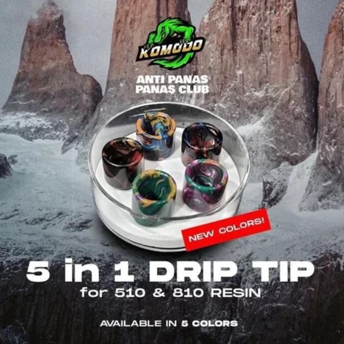 DRIPTIP 510 KOMODO RESIN ORIGINAL DRIP TIP