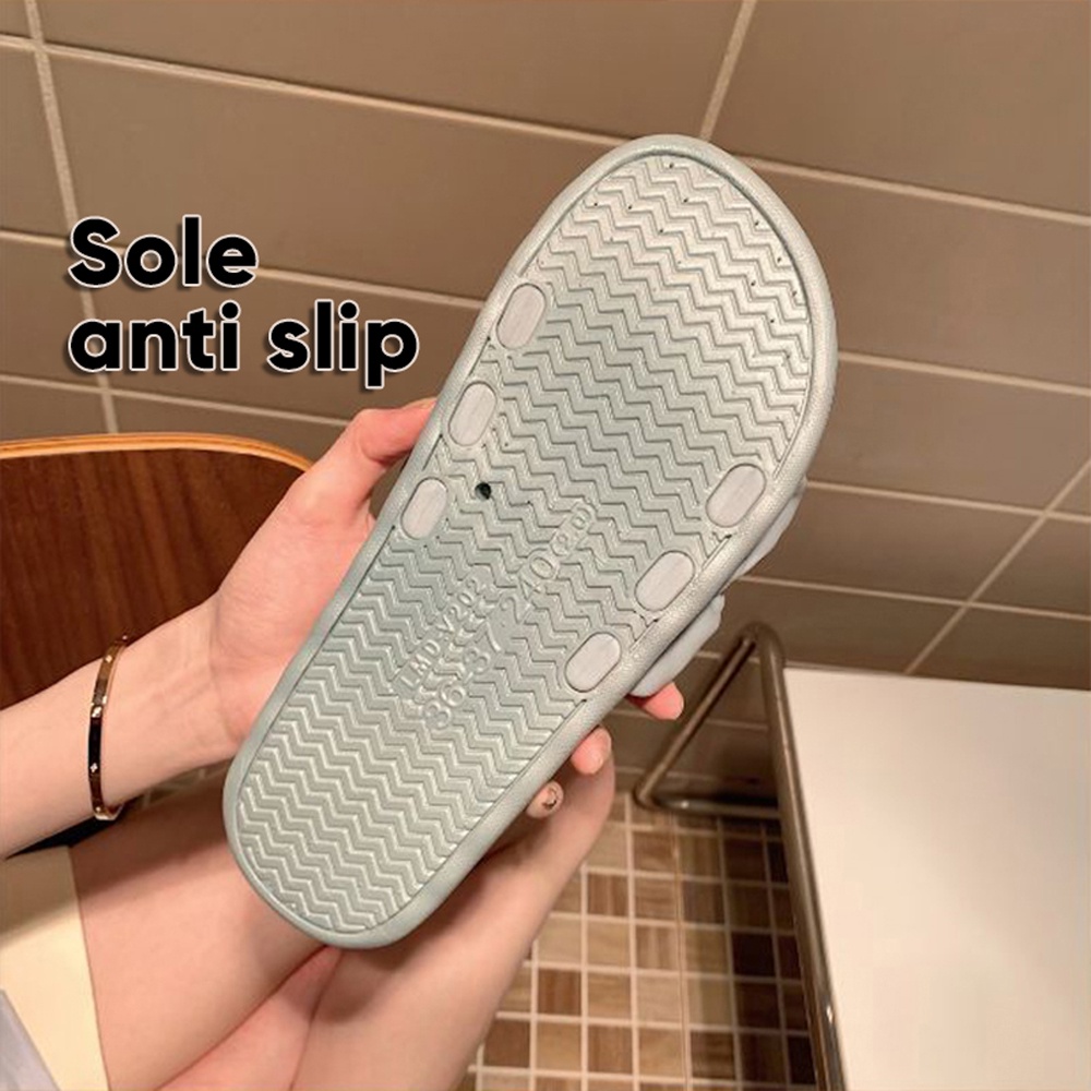 Lazy Bear Balance Sandal Slop Wanita /Sendal Jelly Serut / Karet Jelly Import Sendal / Kokop Motif Serut jelly Slip-On Santai /Karet Elastis Balance Sendal / H18 Sandal Korea Slipper /Sendal Jelly Korea /Sendal Serut Wanita Korea