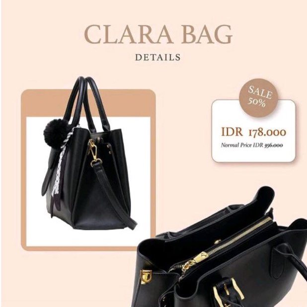 [New] Clara Bag || Tas Jims Honey Ukuran Besar