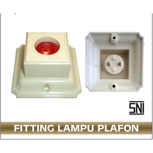 Fitting Lampu Tempel Plafon Kotak E27 LINCOLN 504