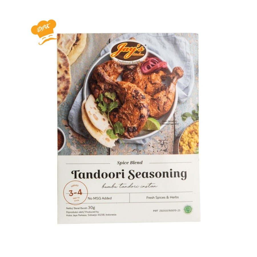 

Jays Kitchen Tandoori Seasoning Spice Blend 30gr | Jay's db