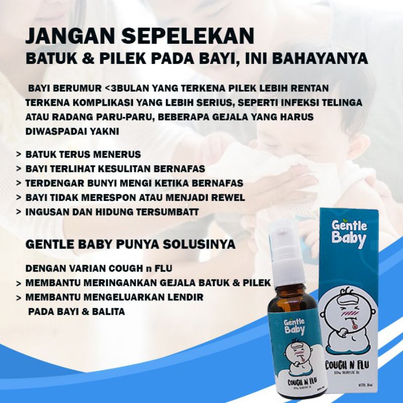 Gentle baby cough and flu | obat batuk pilek dan flu untuk anak dan bayi | obat batuk pilek bayi | essencial oil batuk dan pilek bayi