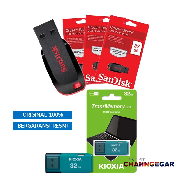 Flashdisk Sandisk 64GB original Garansi Resmi | Flashdisk Xioxia Original Resmi