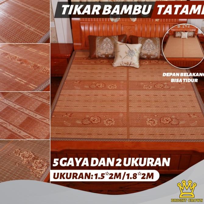 Tikar Bambu TATAMI / TIkar Lipat Bambu Tatami Ukuran 180 x 200cm