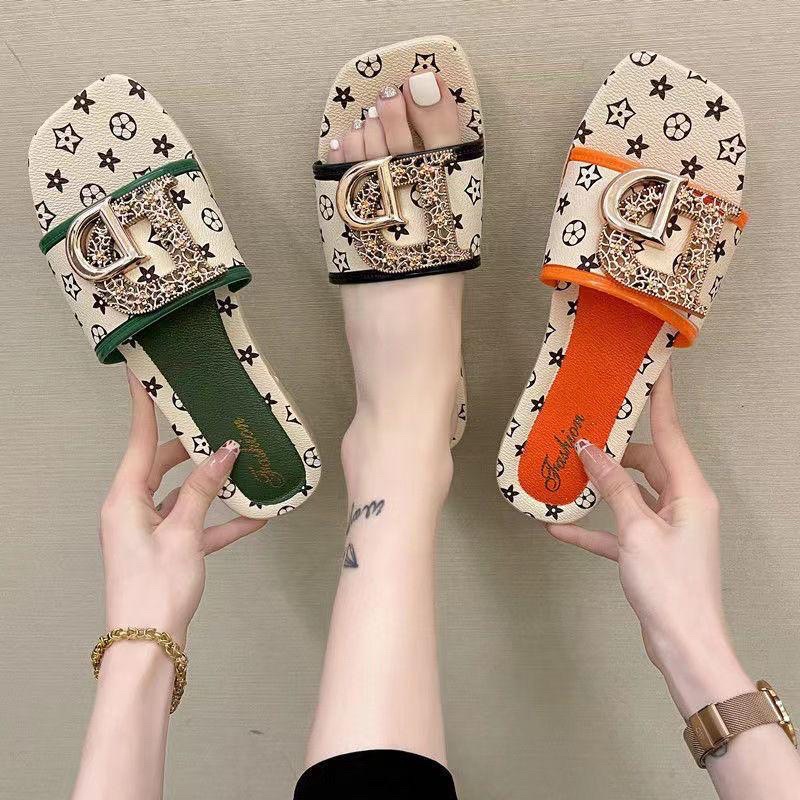 SA007 SANDAL FASHION WANITA WEDGES WANITA SLIP ON WANITA