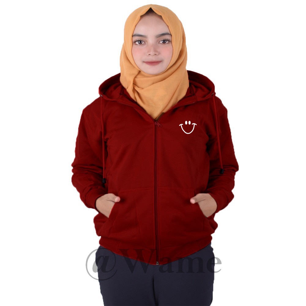 Bomber smile unisex cewek cowok