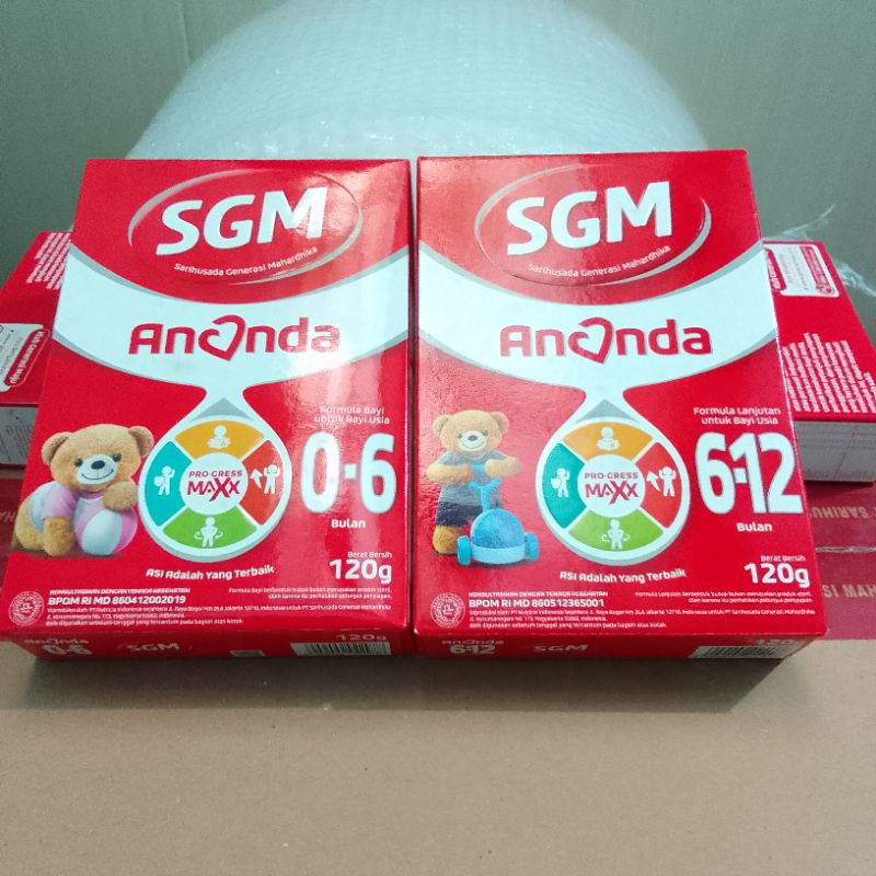 Jual Susu SGM Ananda 0-6 & 6-12 bulan 120g | Shopee Indonesia