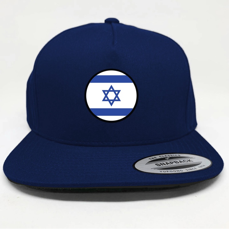 Topi Snapback HipHop CAMOE Israel Flag Bendera Israel
