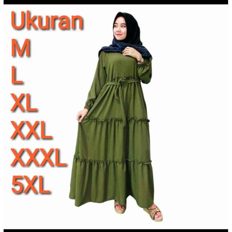 NADIRA GAMIS SUSUN REMPEL // GAMIS WANITA JUMBO