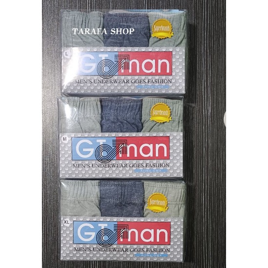 Celana Dalam GT man GMX Isi 3 Pcs/ CD Pria Dewasa Termurah Terlaris