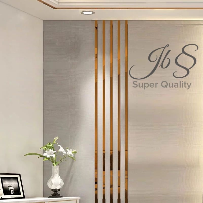 LIST STRIP MIRROR ROSE GOLD 90MM×P:305CM×T:0,8MM STAINLESS SS 201 - LIST INTERIOR/DEKORASI