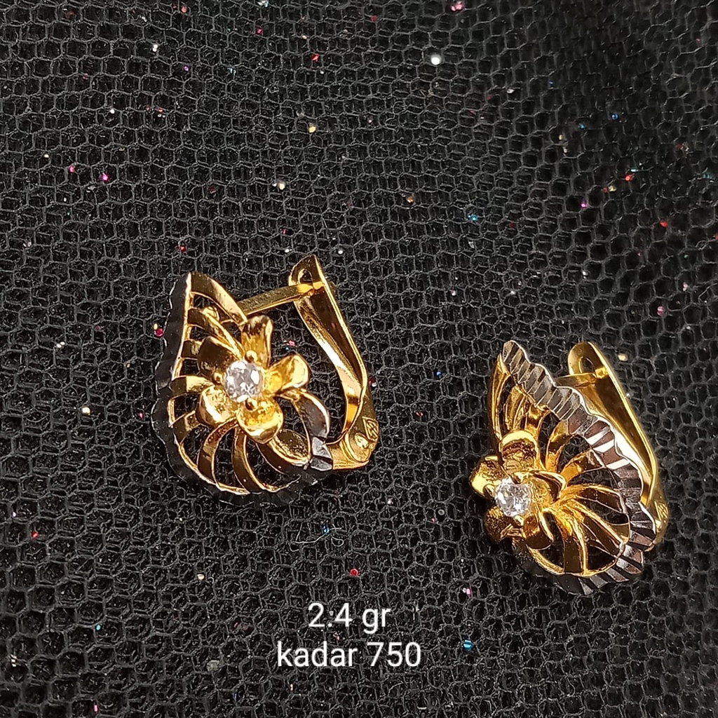 Anting emas 17K - 2.4 gr kadar 750 - 3840