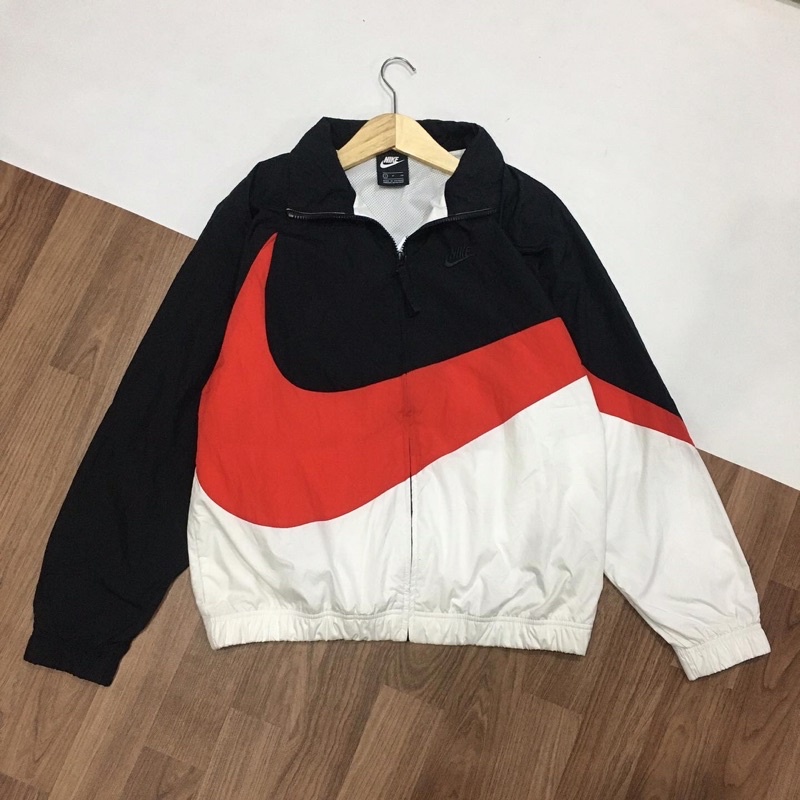 jaket nike big swoosh, jaket nike threetone colours, jaket nike vintage, jacket nike vintage, nike, 
