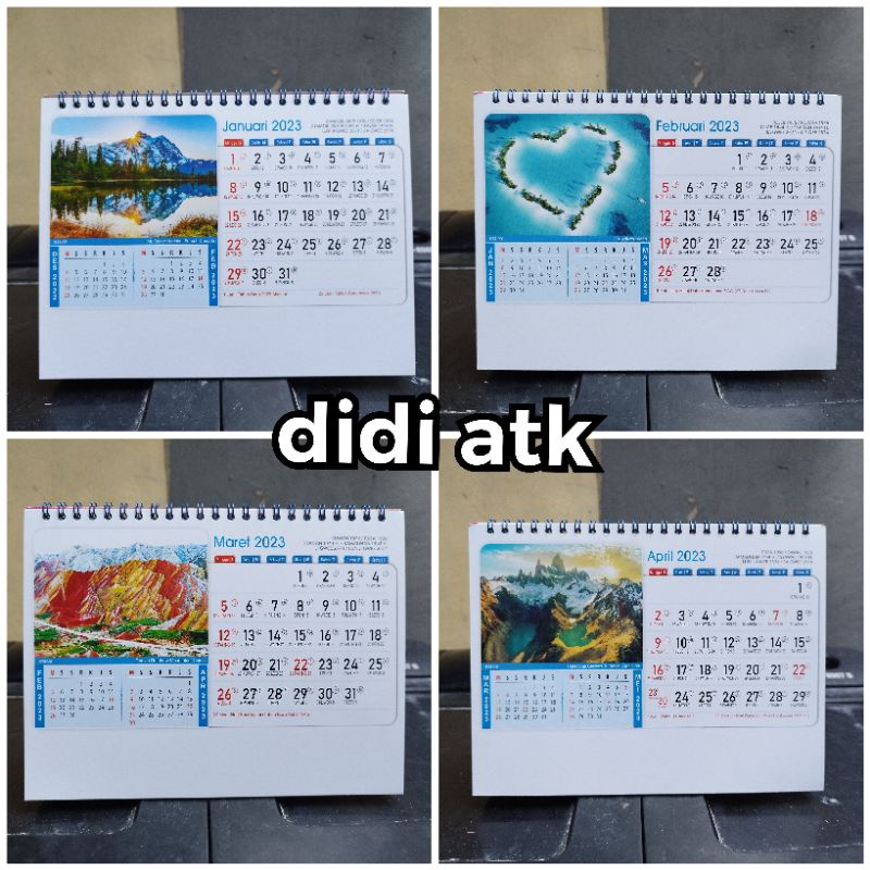 

Kalender Meja Standar 2023 KM-09 Tema Pemandangan Gunung Dunia