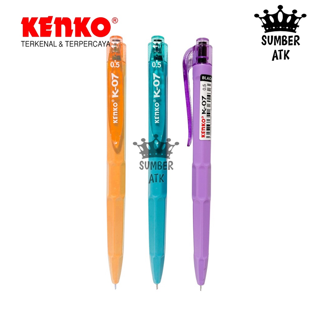 Jual Gel Pen Pulpen Pena Jel KENKO K 07 0 5 Mm Shopee Indonesia