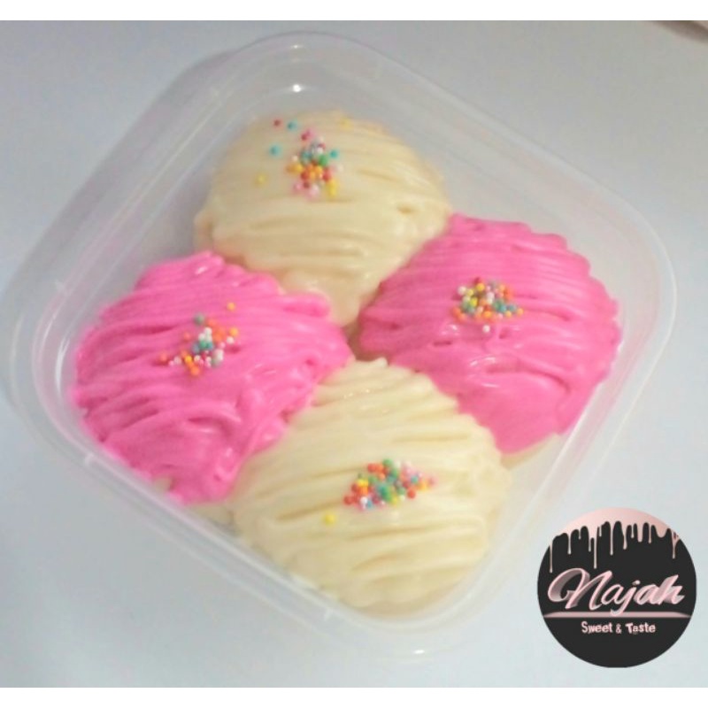 

donat kukus topping glaze