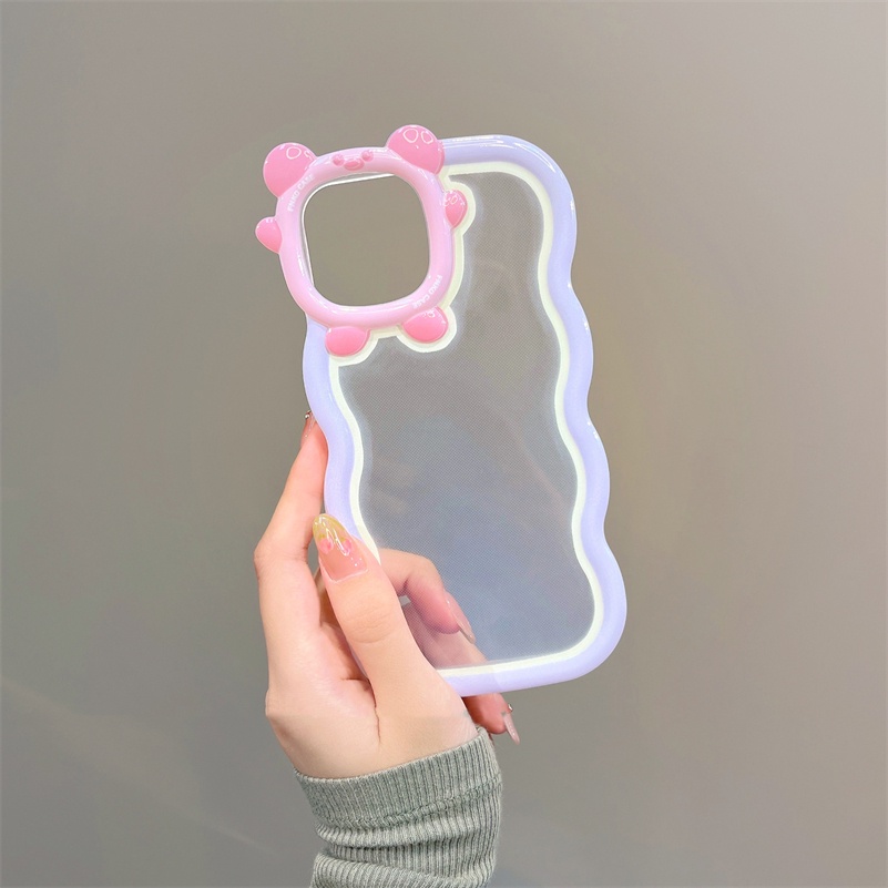 Soft Case TPU Motif Monster Kecil Warna Permen Untuk iPhone 14 13 12 11 Pro Max X Xr Xs Max 7 8 6 6s Plus