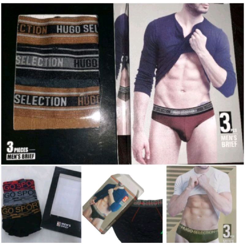 HUGO SELECTION CELANA DALAM KATUN PRIA ISI 3 PCS