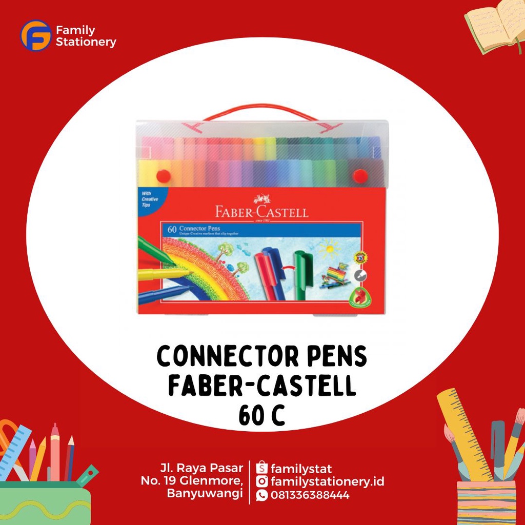 

Spidol Warna Faber-Castell Connector Pens 10 - 20 - 30 - 60