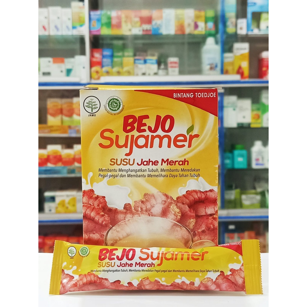 Bejo Susu Jahe Merah 1 Sachet untuk Pegal-Pegal dan Daya Tahan Tubuh