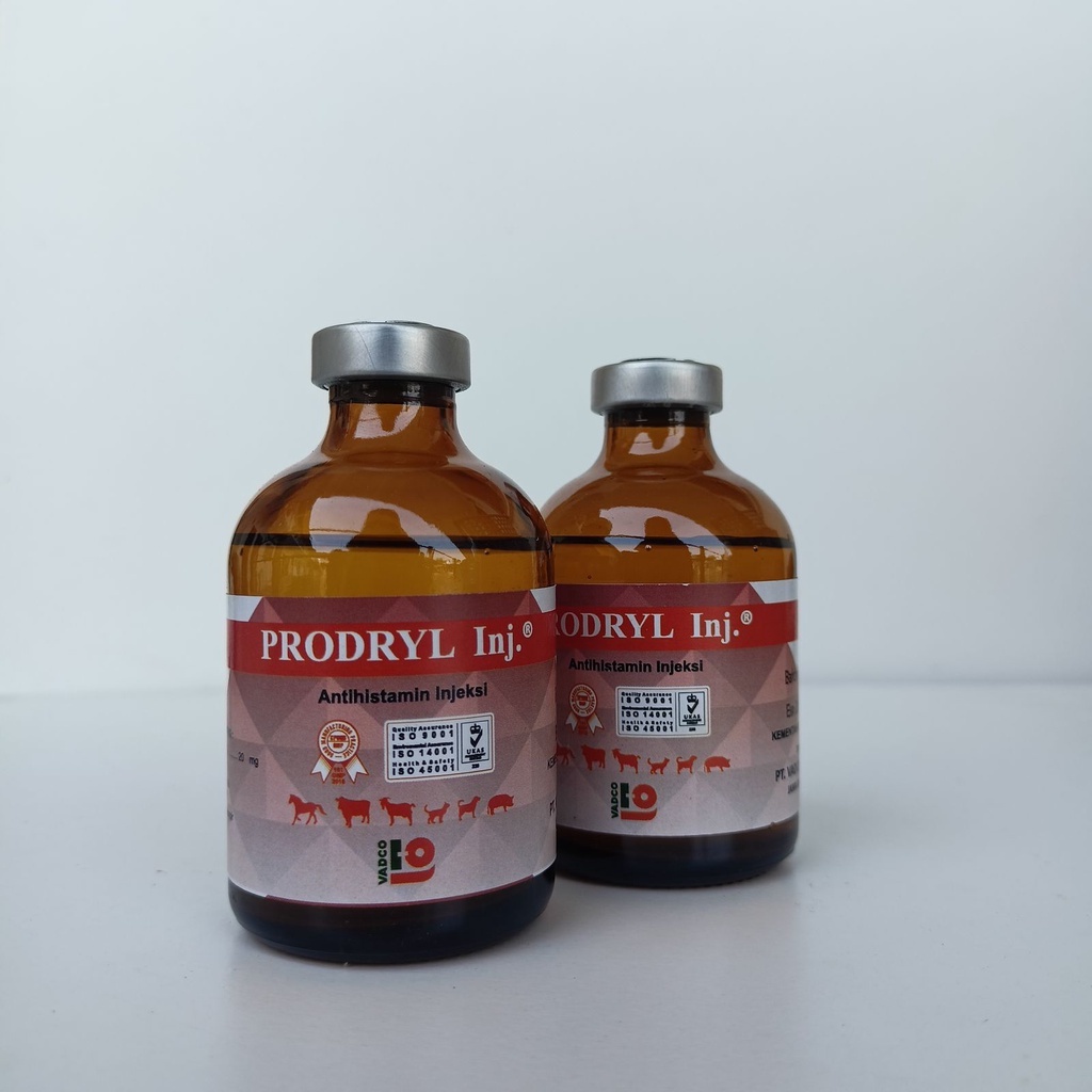 PRODRYL Inj 50ML BY VADCO | Mirip VETADRYL SANBE (ANTIHISTAMIN Injeksi) | MENGATASI ALERGI PADA HEWAN