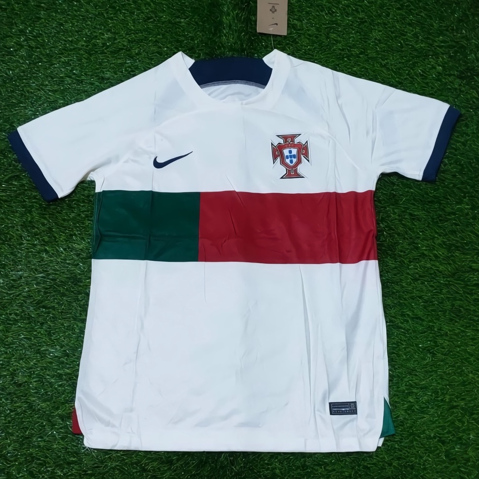 JERSEY PRIA TIMNAS PORTUGAL AWAY WORLD CUP QATAR 2022 PUTIH PREMIUM IMPOR HQ - Kaos Baju Kostum Bola