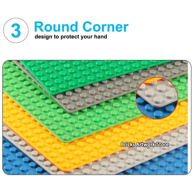 【32*32 Dots】Pelat Dasar Blok Plastik/Building Block Toy Splicing Base/Dasar Penyambungan Mainan Blok Bangunan