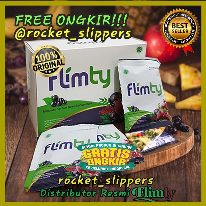 Flimty Detox Pelangsing Ampuh Original BPOM 1 SACHET