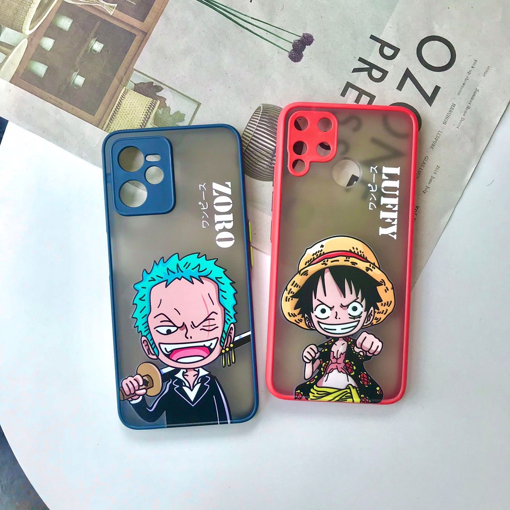 PRINTING HYBRID Luffy Zoro Navy Red case infinix hot 9 play reno 6 4g oppo f7 a76 a96 4g a16k a16e