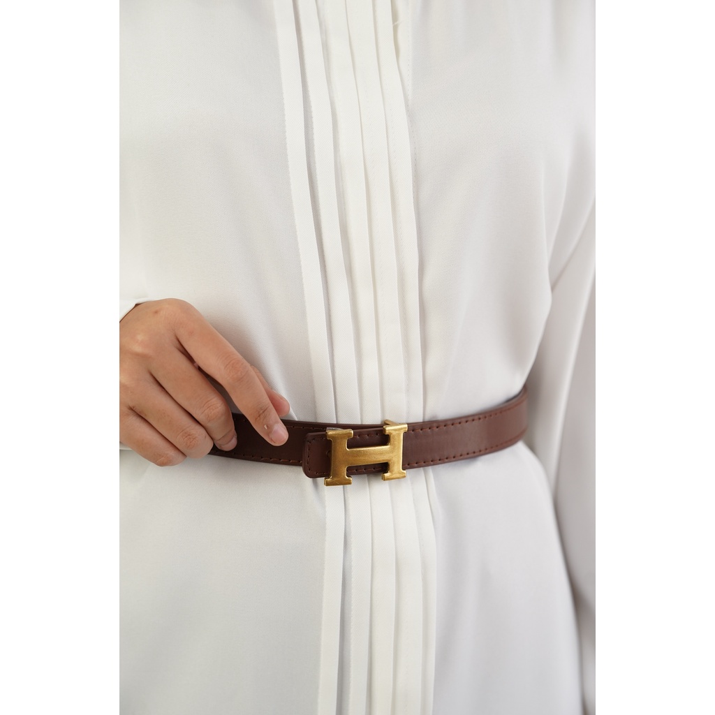 Ikat Pinggang Kulit Gesper Kulit Belt Kulit Sabuk Aksesoris Fashion Tali Pinggang Wanita BUTIKALUNG 0036PB 0037JB