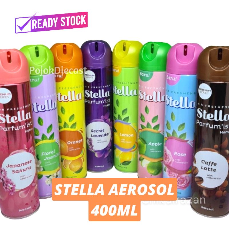 Stella Aerosol Spray 400ml Pengharum Ruangan Semprot