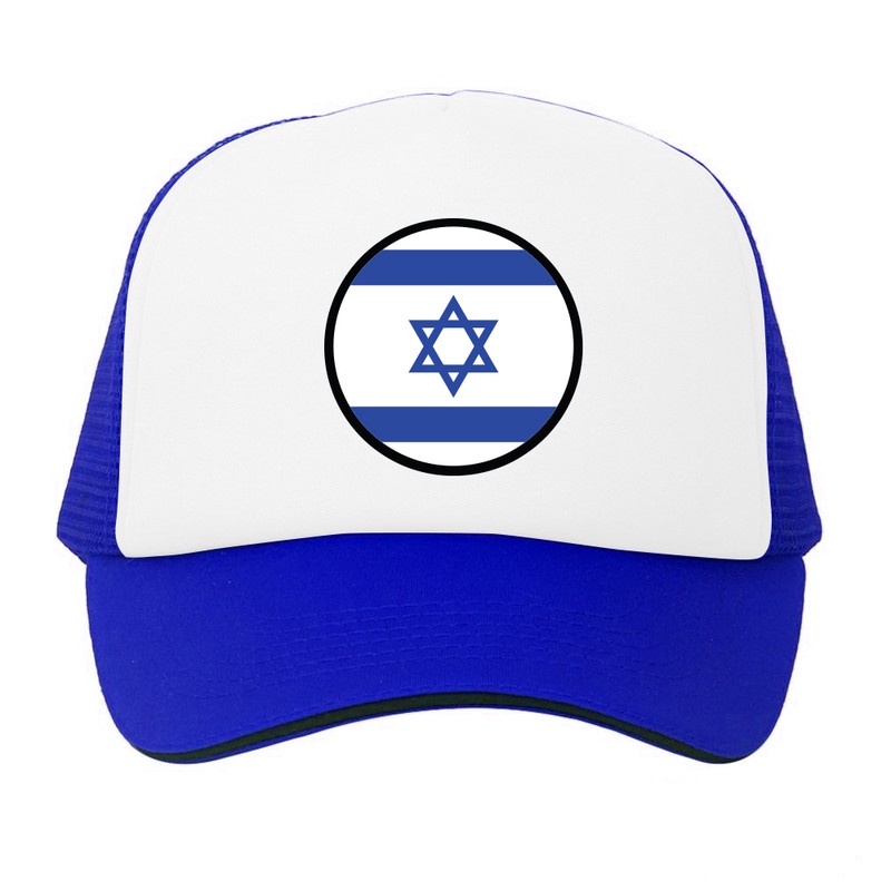 Topi Trucker Premium CAMOE Israel Flag Bendera Israel