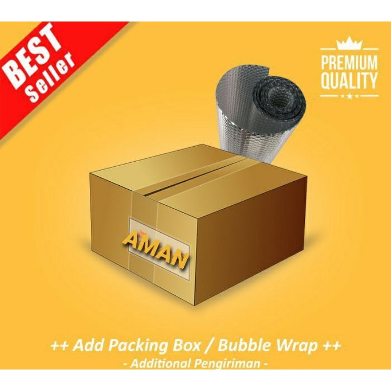 

EXTRA PENAMBAHAN PACKING PENGAMAN BUBBLE WRAP KARDUS