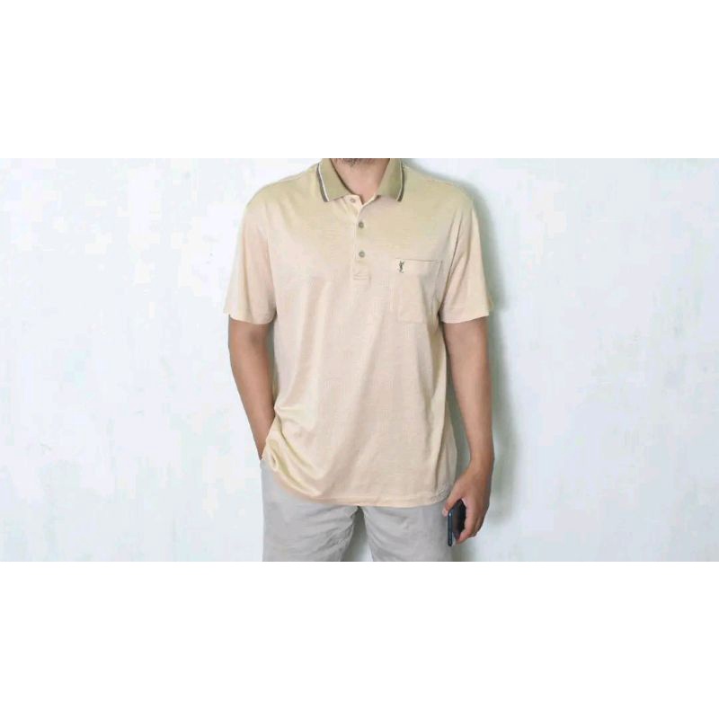 kaos polo ysl yves saint Laurent second kaos kerah