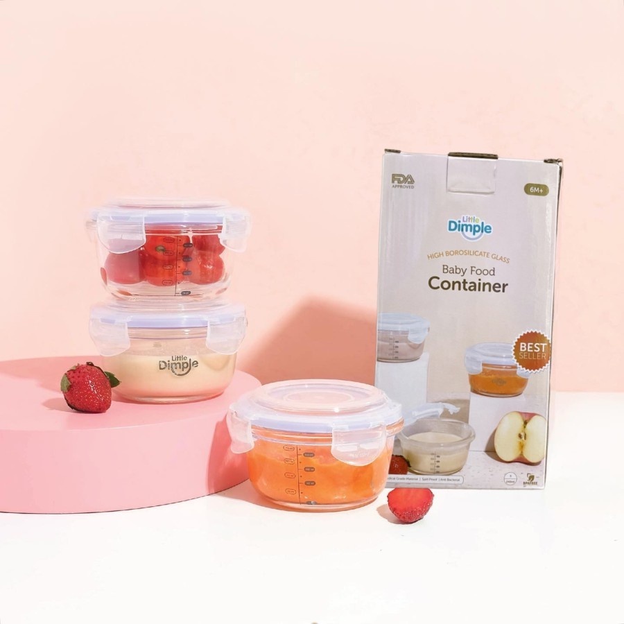 Little Dimple Baby Food Container (818)  6M+ /Max 240ml