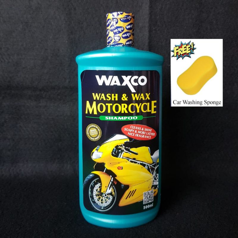 WAXCO SHAMPOO MOTORCYCLE / WAXCO WASH & WAX MOTORCYCLE  500ML