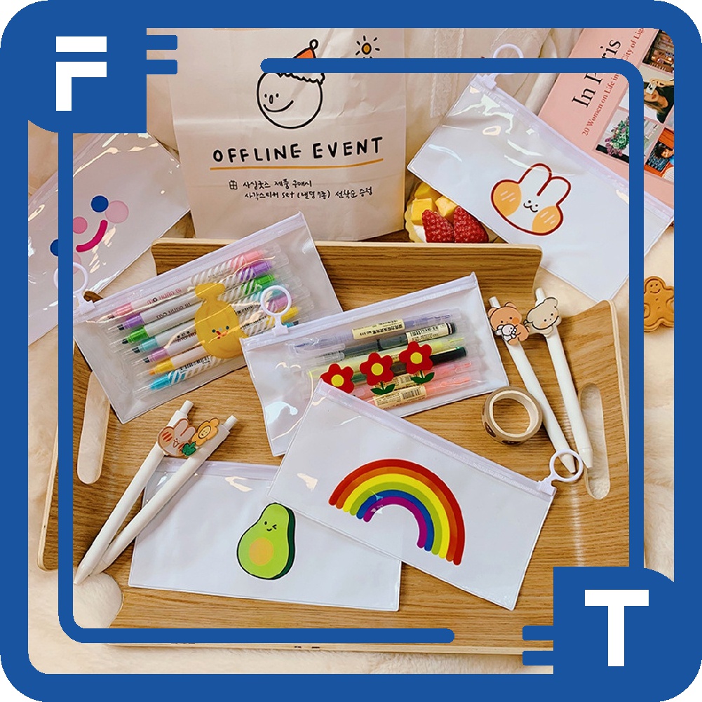 

✦FT✦ TEMPAT PENSIL TRANSPARAN KARAKTER KOSMETIK TEMPAT ALAT TULIS MURAH BATAM IMPORT R444 R799