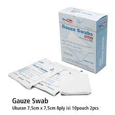 KASA STERIL 7,5x7,5CM ONEMED KASA STERIL GAUZE SWABS 7,5X7,5CM 8PLY ONEMED HARGA MUMER 100% ORIGINAL