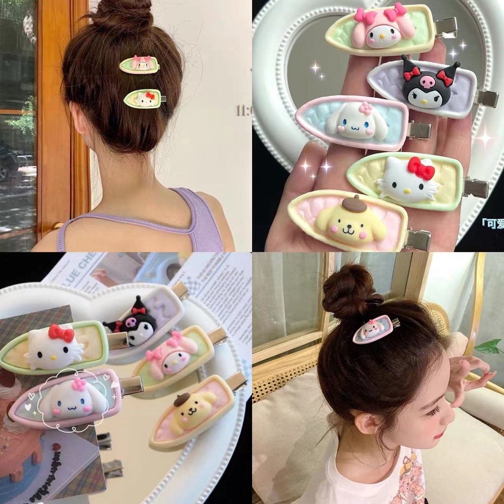 Jepit Rambut Model Kartun Hewan Anak Anjing / Kucing Untuk Anak Perempuan