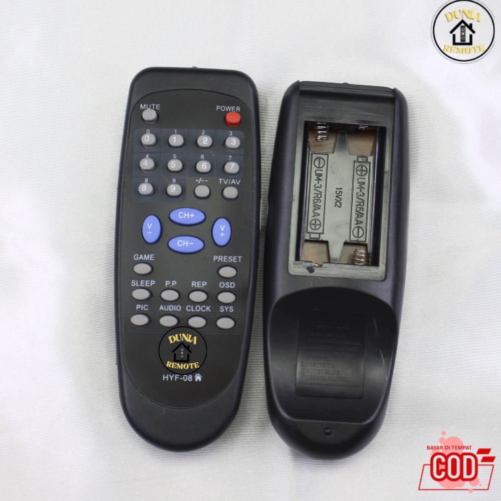 Remot Remote TV TABUNG CHINA MITOCHIBA tipe HYF08 tanpa setting