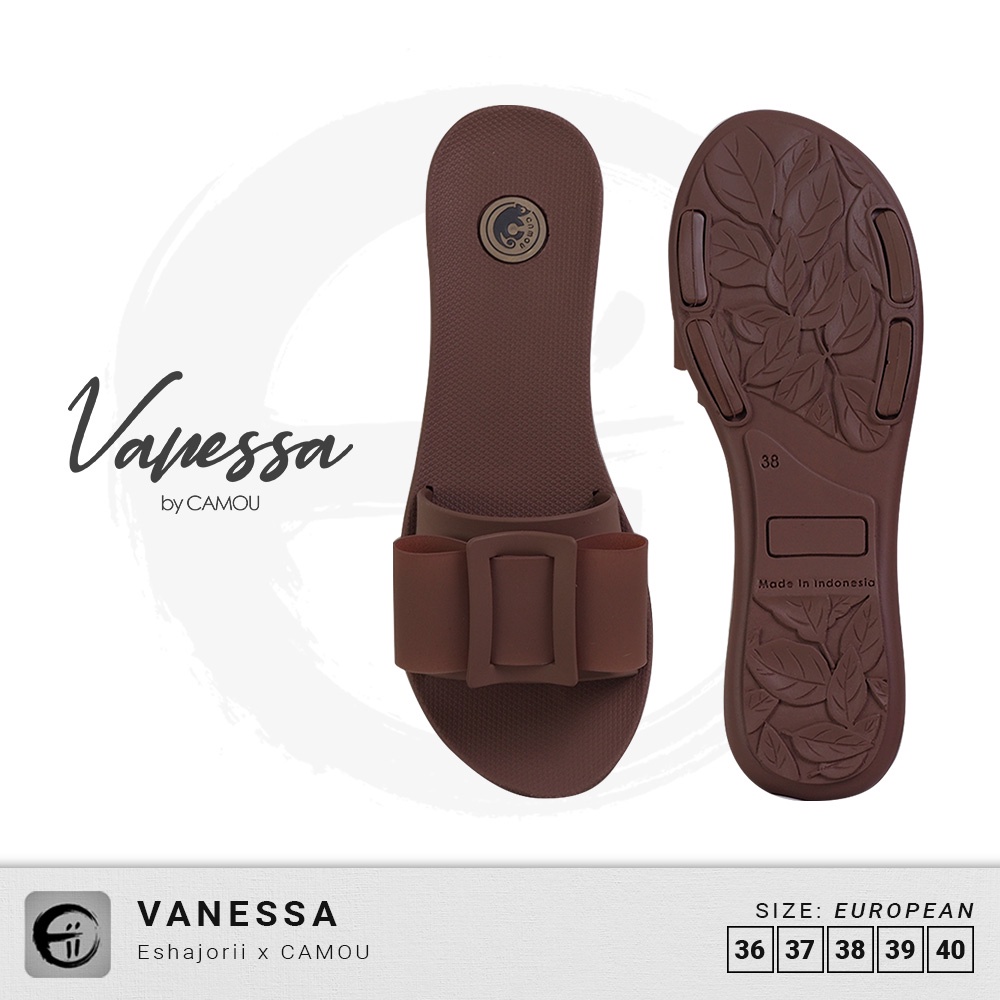 Sandal Slide Flats Wanita CAMOU Vanessa