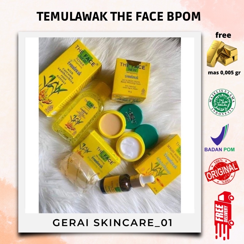 SKINCARE TEMULAWAK THE FACE AMAN DAN BPOM