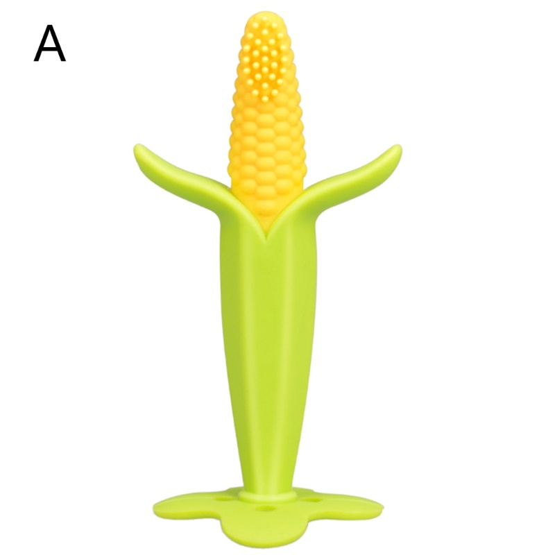 Mary Teether Silikon Untuk Bayi Tumbuh Gigi Kartun Pisang Bentuk Jagung Mainan Shower