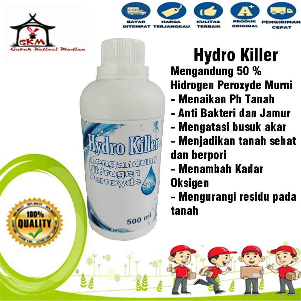 Hydro Killer Mengandung Hidrogen Peroxyde H2o2 50% 500ml GKMFarm